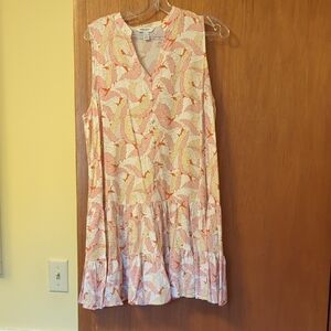 Nine West Orange and Pink Tiered Sundress. 2 For $10